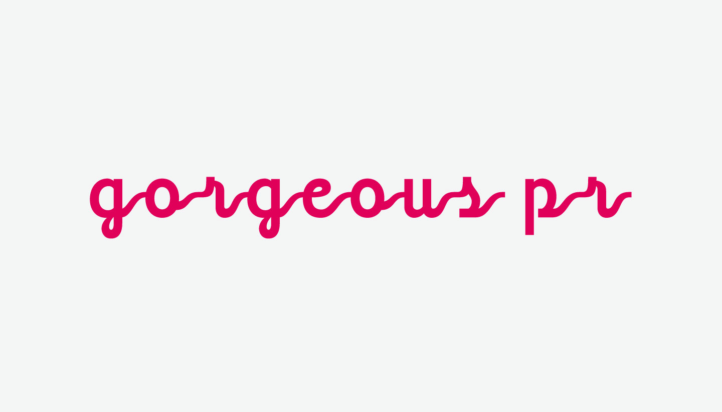 Gorgeous PR pink logo