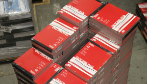 Stack of Seawhite Tracing pads in warehouse