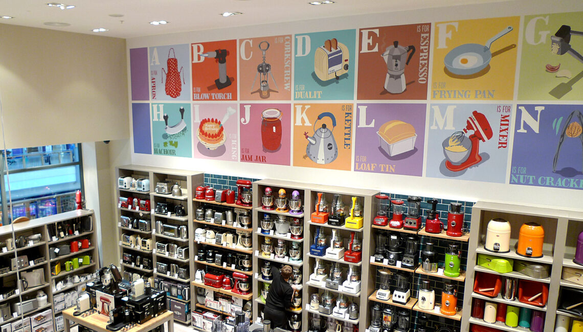 Steamer Trading Cookshop Bluewater A-Z Wall2