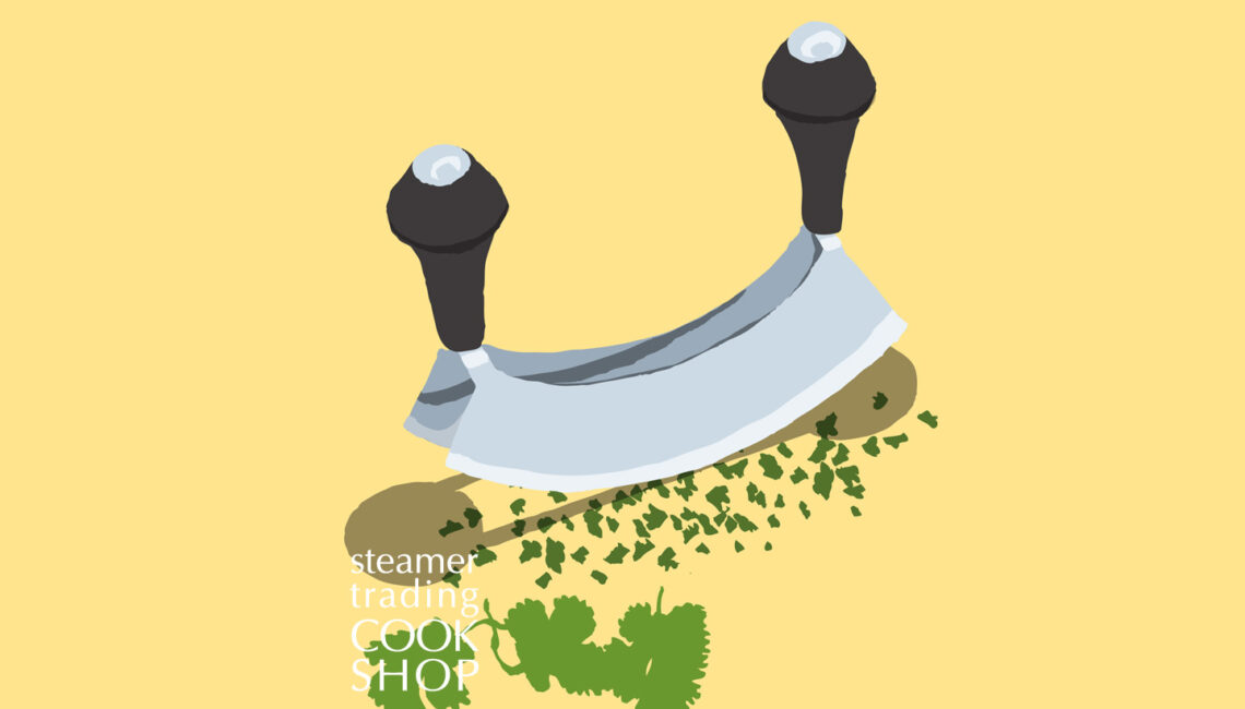 Steamer trading Cookshop illustration hachoir by Toop Studio