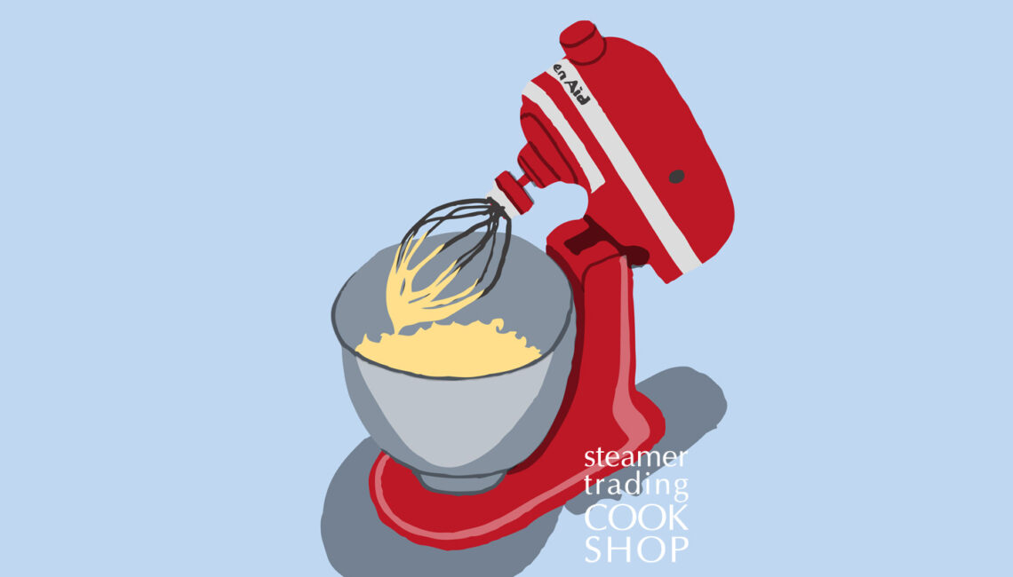 Steamer trading Cookshop illustration kitchen aid Classic Stand Mixer by Shadric Toop