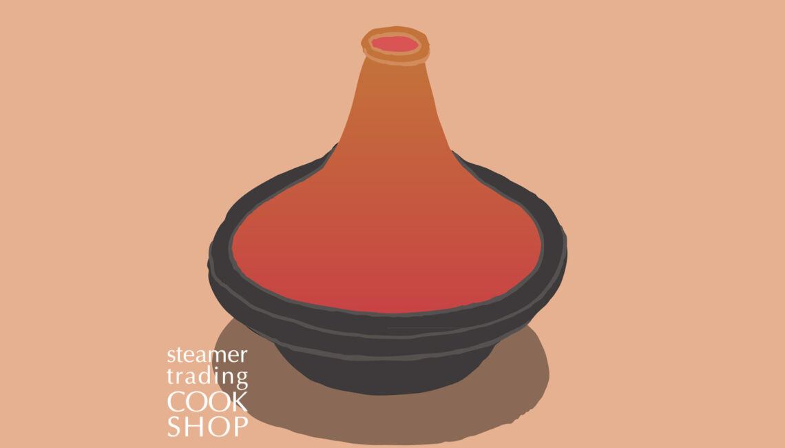 Steamer Trading Cookshop illustration tagine or tajine by Shadric Toop