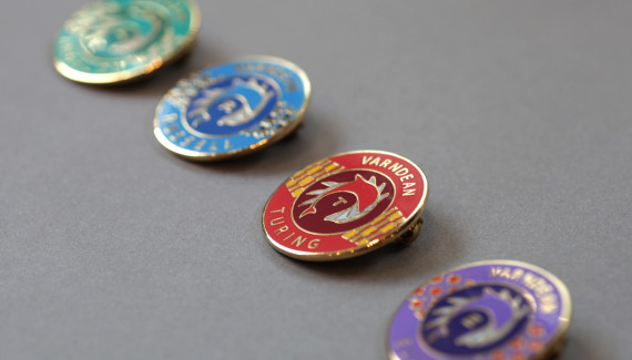 Varndean School branded badges