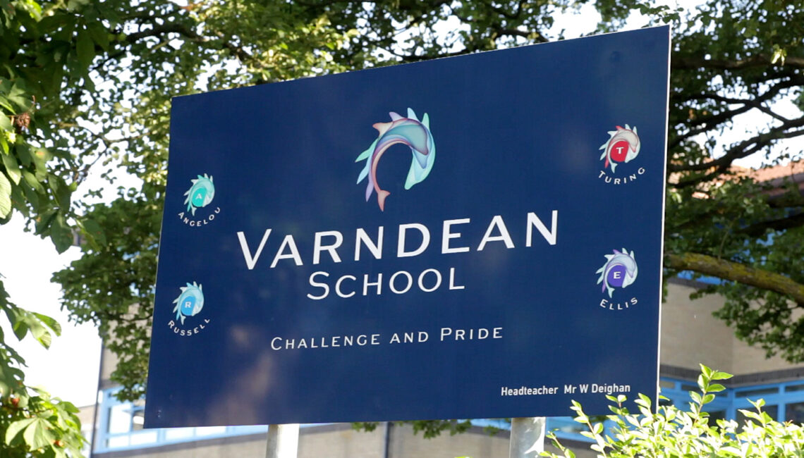 Varndean School sign