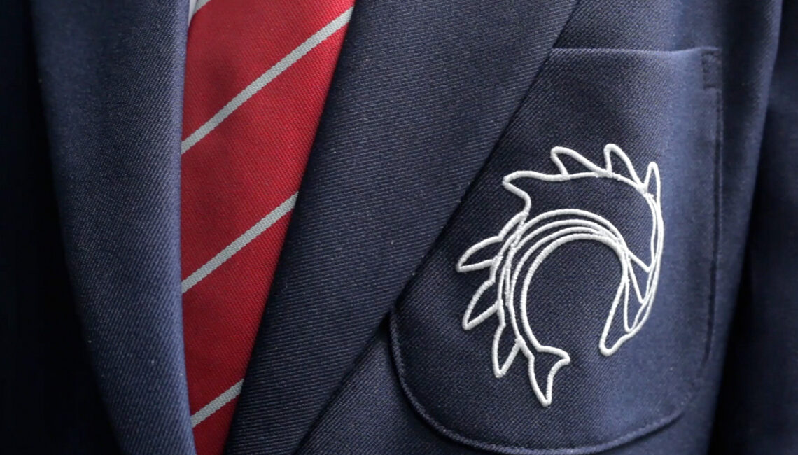 School Uniform Design - Varndean School logo on uniform blazer