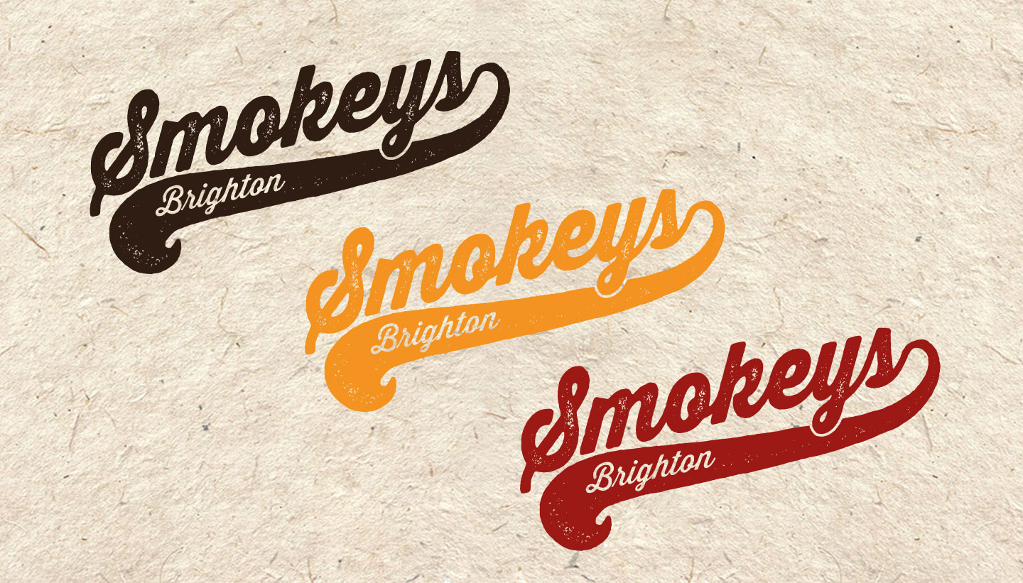 Brighton Logo Design - Smokeys Barbecue Restaurant Logos - Toop Studio