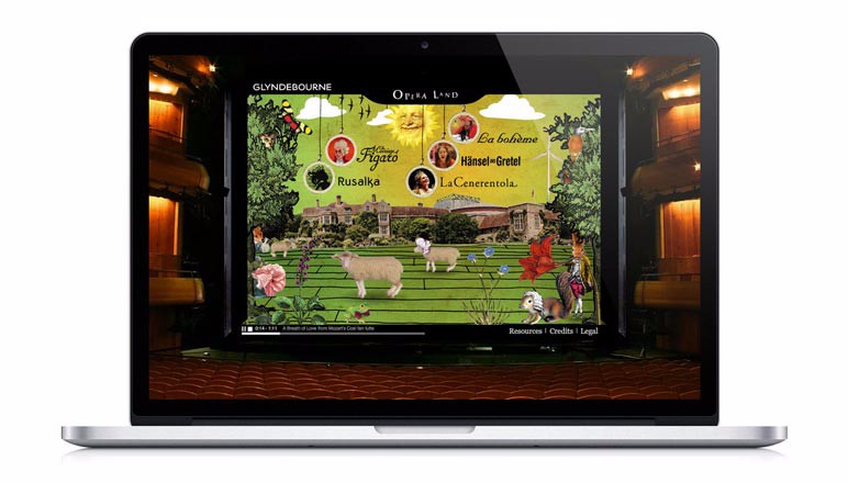 Glyndebourne website - Opera Land - designed for young people by Toop Studio