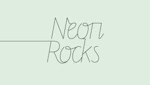 Logo design - left tail version - for Neon Rocks Brighton PR agency