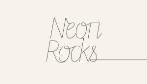 Logo design - right tail version - for Neon Rocks Brighton PR agency