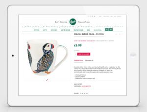 Berts ecommerce website design - product page - Berts website - Toop Studio and Mootpoint