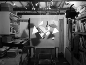 Set building for Patterns in Motion - ident video at Toop Studio Brighton