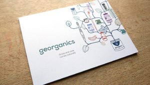 Georganics catalogue cover graphic design Toop Studio