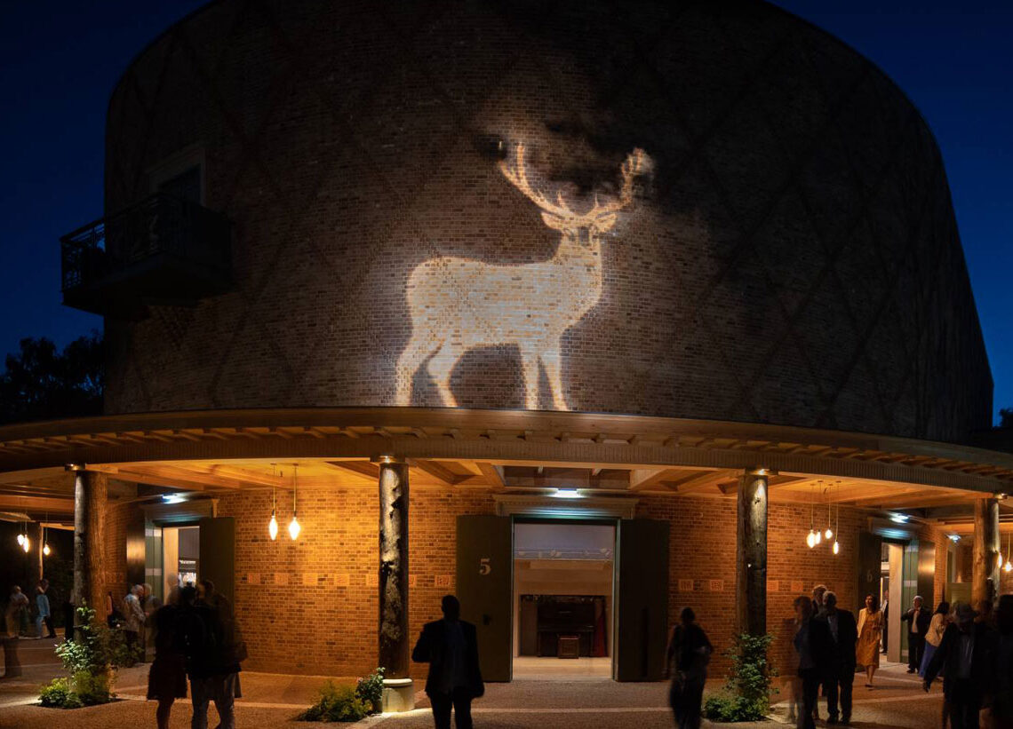 Grange Park Opera - Deer Illustration projection 2019