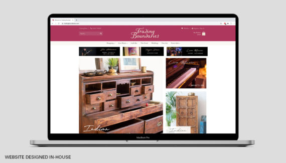 Branding Design - Trading Boundaries - Website designed in-house - Toop Studio