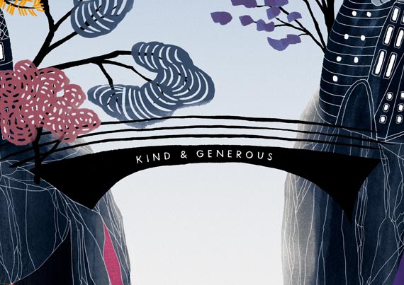 School Wall Mural Varndean illustration bridge detail - Toop Studio