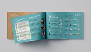 Georganics Brochure Inside Spread - Graphic Design - Toop Studio
