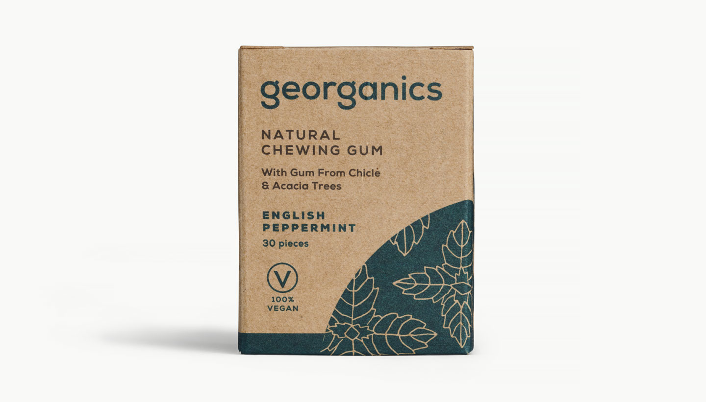 Georganics Packaging Design - Chewing Gum - Toop Studio