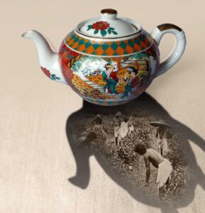 Shadows of Empire teapot-branding1 - Preston Manor - Brighton & Hove Museums - Toop Studio