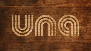 Hotel Una logo design - Dark Wood - Toop Studio