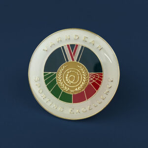 School Badges - Sporting Excellence showing a gold medal - Toop Studio