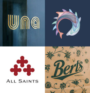 Brighton Logo Design - Blog Thumbnail Image showing 4 logos